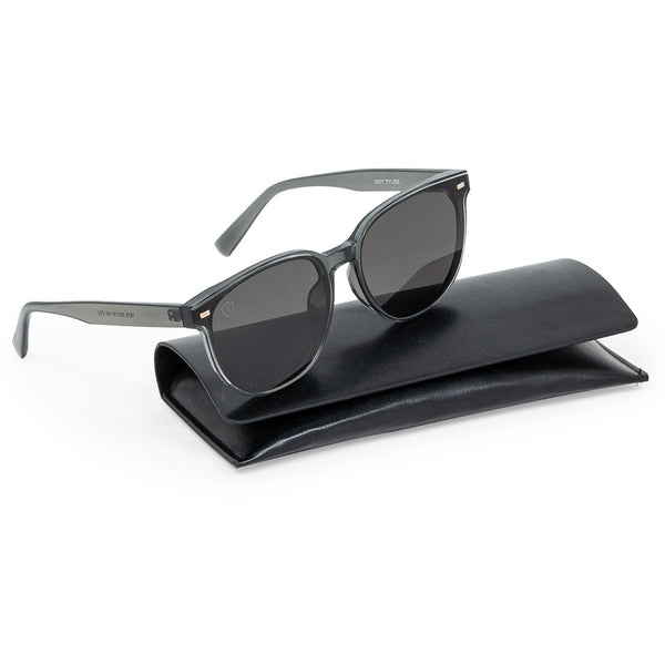 Grey Round Full Frame Sheet Sunglass UV Protected and Polarized