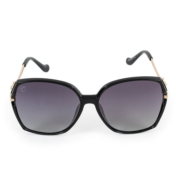 Black Oversized Full Frame Sheet Sunglass UV Protected & Polarized