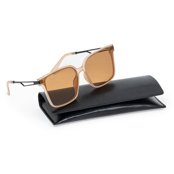 Brown Full Frame Sheet Oversized Sunglass UV Protected
