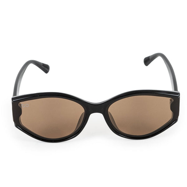 Brown Sheet Cateye Full Frame Sunglass UV Protected & Polarized