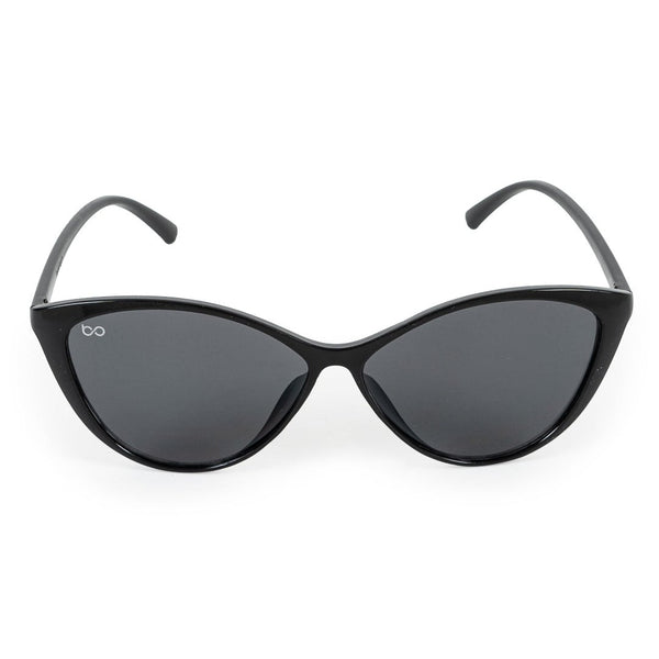 Black Cat-eye Full Frame Sheet Sunglass UV Protected